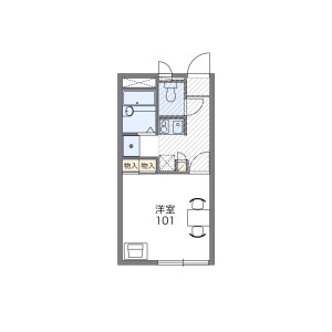 1K Apartment in Kamisueyoshi - Yokohama-shi Tsurumi-ku Floorplan