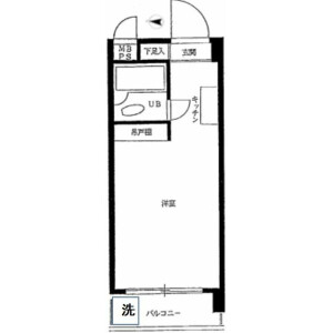 1R {building type} in Shimoigusa - Suginami-ku Floorplan
