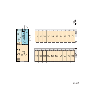 1K Apartment in Shimoimaizumi - Ebina-shi Floorplan