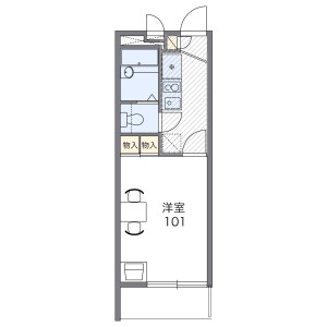 1K Apartment in Uchindaicho - Osaka-shi Miyakojima-ku Floorplan