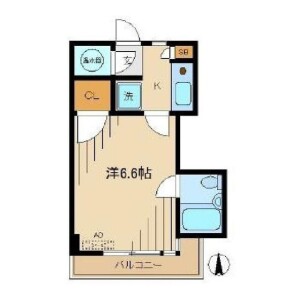 1K Mansion in Higashinakano - Nakano-ku Floorplan