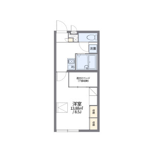 1K Apartment in Nakaminowa - Kamiina-gun Minowa-machi Floorplan
