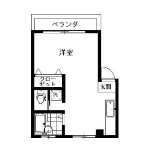 1R Mansion in Takaban - Meguro-ku Floorplan