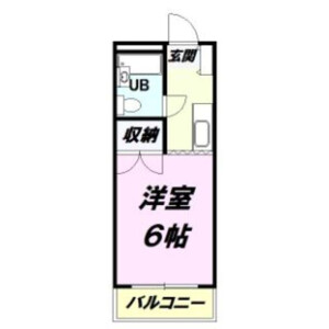 1R Mansion in Teradamachi - Hachioji-shi Floorplan
