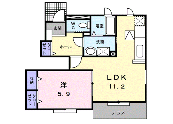 1LDK Apartment to Rent in Ashigarashimo-gun Hakone-machi Floorplan