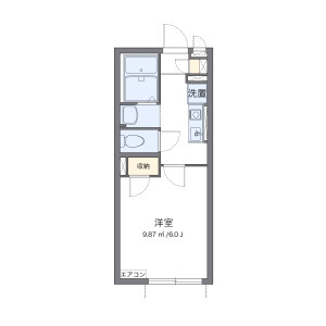 1K 아파트 in Naritahigashi - Suginami-ku Floorplan