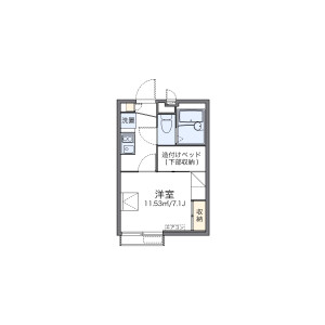 1K Apartment in Egota - Nakano-ku Floorplan