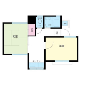 2K Apartment in Asagayakita - Suginami-ku Floorplan