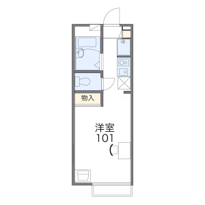 1K Apartment in Shimouma - Setagaya-ku Floorplan