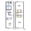 2DK Apartment to Rent in Fujiyoshida-shi Floorplan