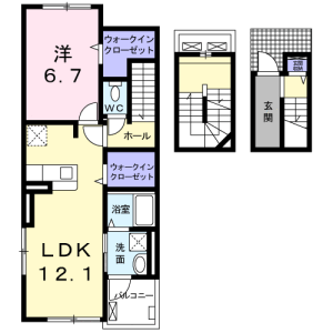 1LDK Apartment in Sano - Adachi-ku Floorplan