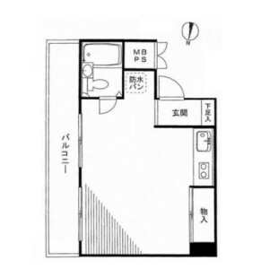 1R Mansion in Maruyamacho - Shibuya-ku Floorplan