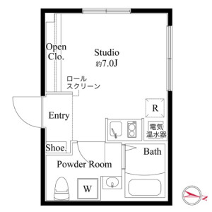 1R Mansion in Yokokawa - Sumida-ku Floorplan