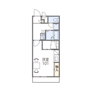 1K Mansion in Seitokucho - Higashiomi-shi Floorplan