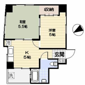 2K Mansion in Asakusabashi - Taito-ku Floorplan