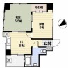 2K Apartment to Rent in Taito-ku Floorplan