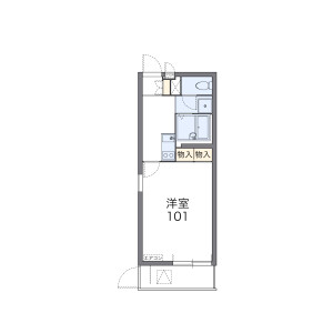 1K Apartment in Daido - Osaka-shi Tennoji-ku Floorplan