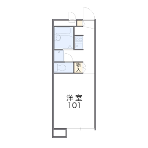 1K Apartment in Ogawacho - Kodaira-shi Floorplan