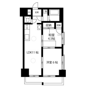 2LDK Mansion in Kiba - Koto-ku Floorplan