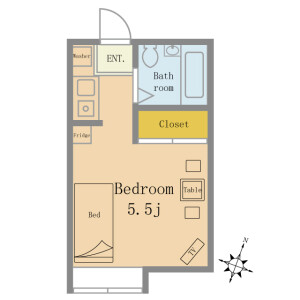 Flex Kameari  - Serviced Apartment, Katsushika-ku Floorplan