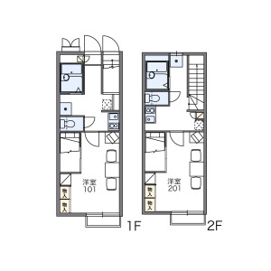 1K Apartment in Kikko - Nagoya-shi Moriyama-ku Floorplan