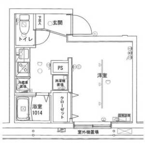 1K {building type} in Saginomiya - Nakano-ku Floorplan