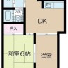 2DK Apartment to Rent in Kita-ku Floorplan