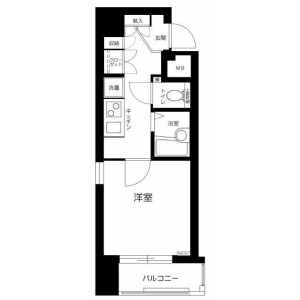 1K Mansion in Shibaura(2-4-chome) - Minato-ku Floorplan