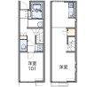 1LDK Apartment to Rent in Shimotsuke-shi Floorplan
