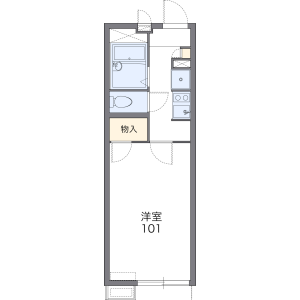 1K Apartment in Koyamacho kita - Tottori-shi Floorplan