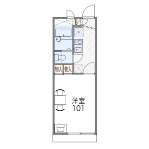 1K Apartment in Konoecho - Kyoto-shi Kamigyo-ku Floorplan
