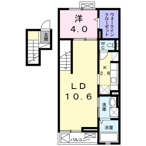 1LDK Mansion in Nishioizumi - Nerima-ku Floorplan