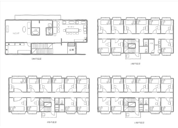 Shared Guesthouse to Rent in Suita-shi Floorplan