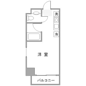 1R Mansion in Nakane - Meguro-ku Floorplan