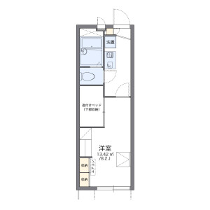 1K Apartment in Ichiba - Maizuru-shi Floorplan