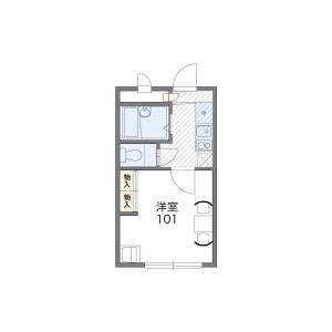 1K Apartment in Kojiyahoncho - Adachi-ku Floorplan