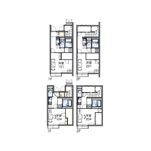 1K Apartment in Higashimichinobe - Kamagaya-shi Floorplan