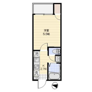 1K Apartment in Daita - Setagaya-ku Floorplan