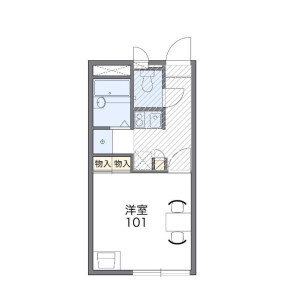 1K Apartment in Nishisatsuma - Kamagaya-shi Floorplan
