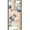 1DK Apartment to Rent in Yokohama-shi Kohoku-ku Floorplan