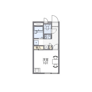 1K Apartment in Higashihommachi - Amagasaki-shi Floorplan