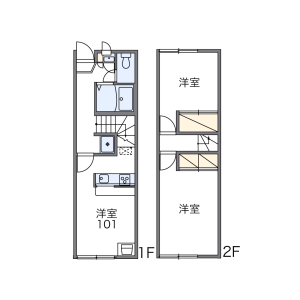 2DK Apartment in Chikuyacho - Matsue-shi Floorplan