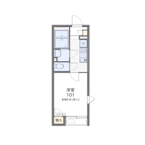 1K Apartment in Honcho - Koganei-shi Floorplan