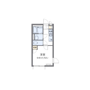 1K Apartment in Tomigaya - Shibuya-ku Floorplan