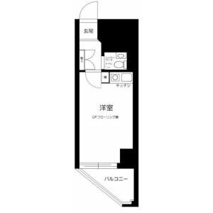 1R Mansion in Honcho - Kawasaki-shi Kawasaki-ku Floorplan
