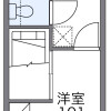 1K Apartment to Rent in Itami-shi Floorplan