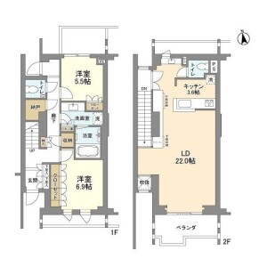 2LDK House in Seta - Setagaya-ku Floorplan