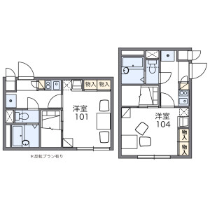 1K Apartment in Nadogaya - Kashiwa-shi Floorplan