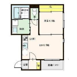 1LDK Mansion in Utajima - Osaka-shi Nishiyodogawa-ku Floorplan