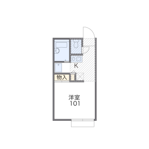 1K Apartment in Ogotokita - Otsu-shi Floorplan